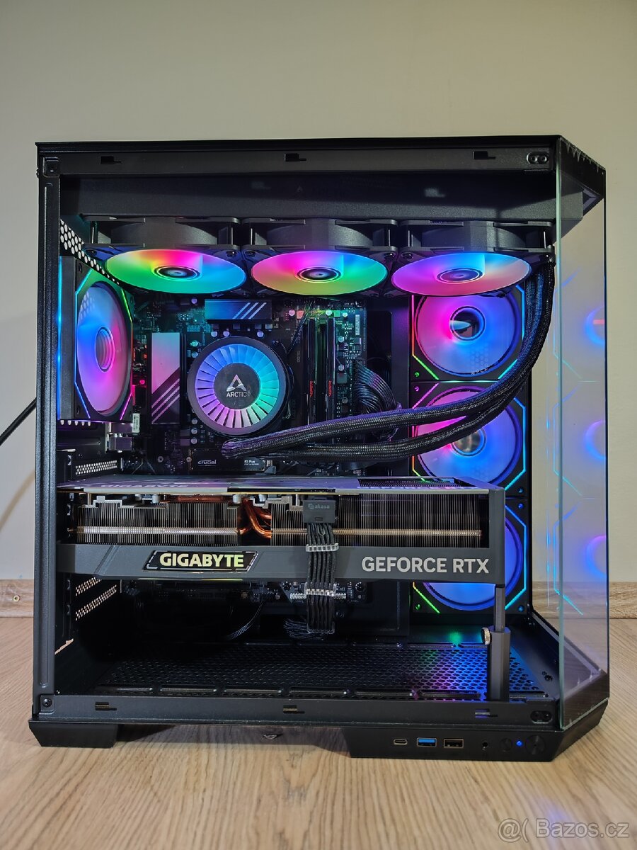 Herní PC: RTX 4080, R7 9800x3d, 32Gb ram, ZÁRUKA