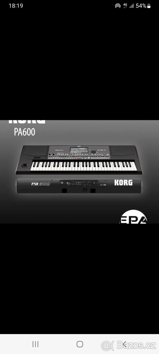 Prodám korg pa 600
