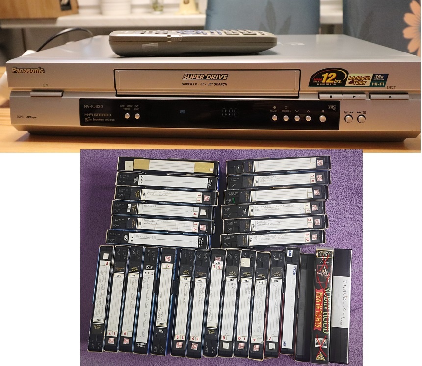 Videorekordér Panasonic 6hlav hifi + 27ks kazet