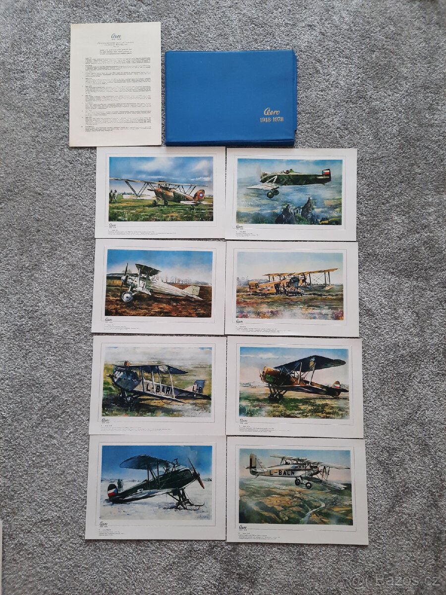 AERO 1918-1978 soubor obrazů 50ks Nové
