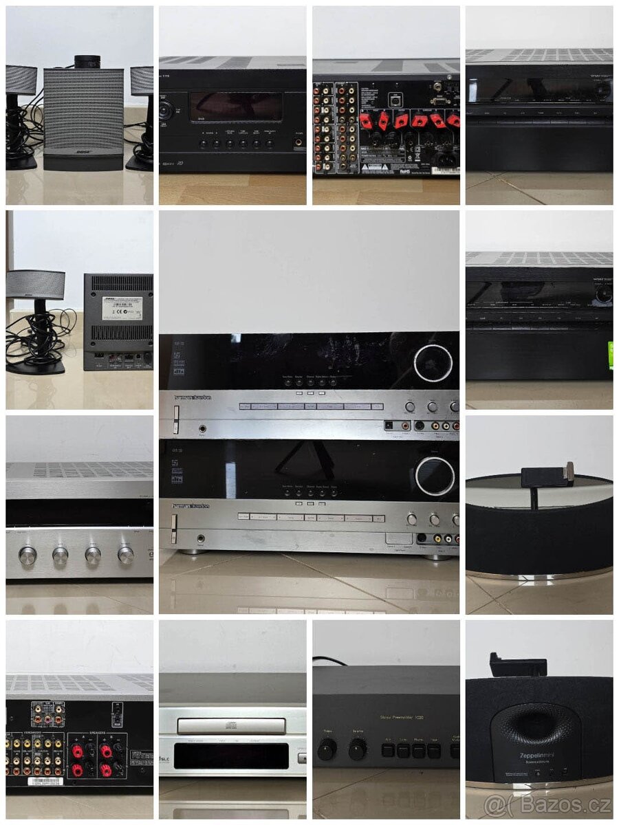 Rozne pokazene Hi-Fi komponenty