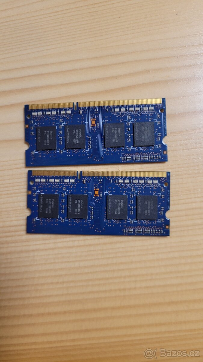 Paměti RAM 4GB (2x2GB) DDR3 SODIMM 1333 MT/s