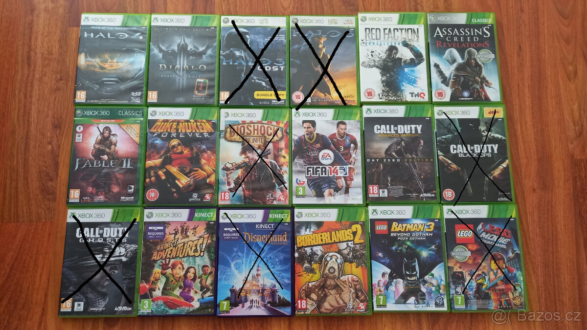 Prodám hry na XBOX 360 2. Část