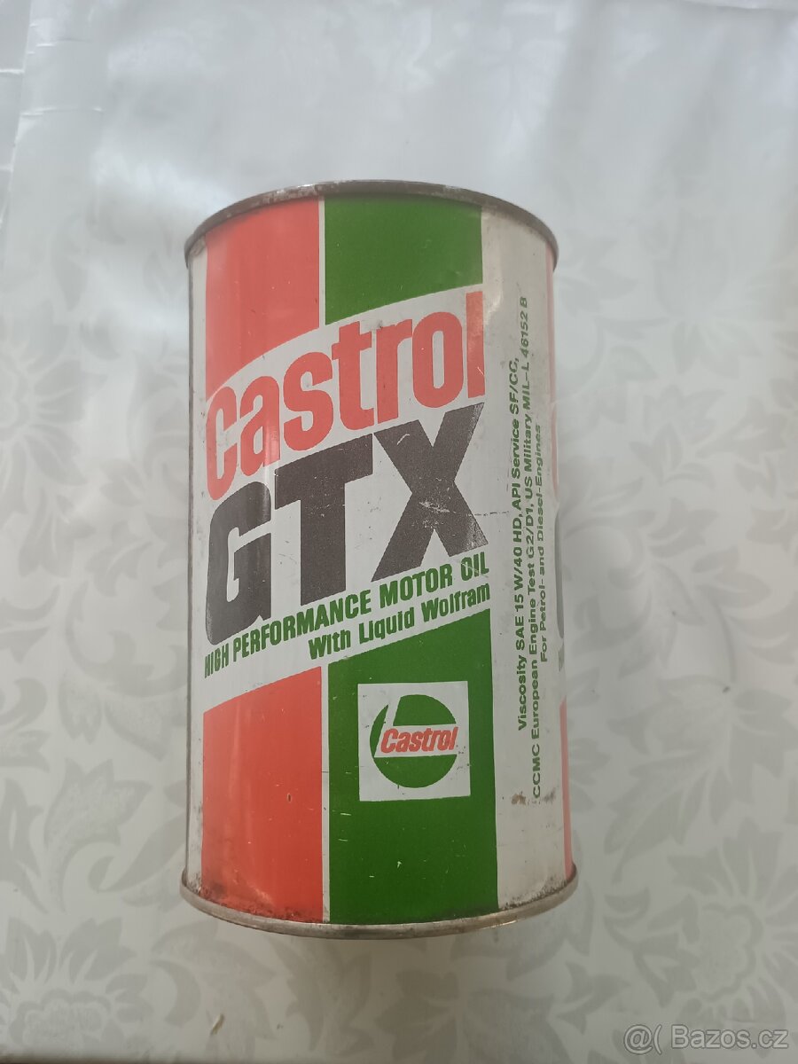 Plechovka od oleje Castrol