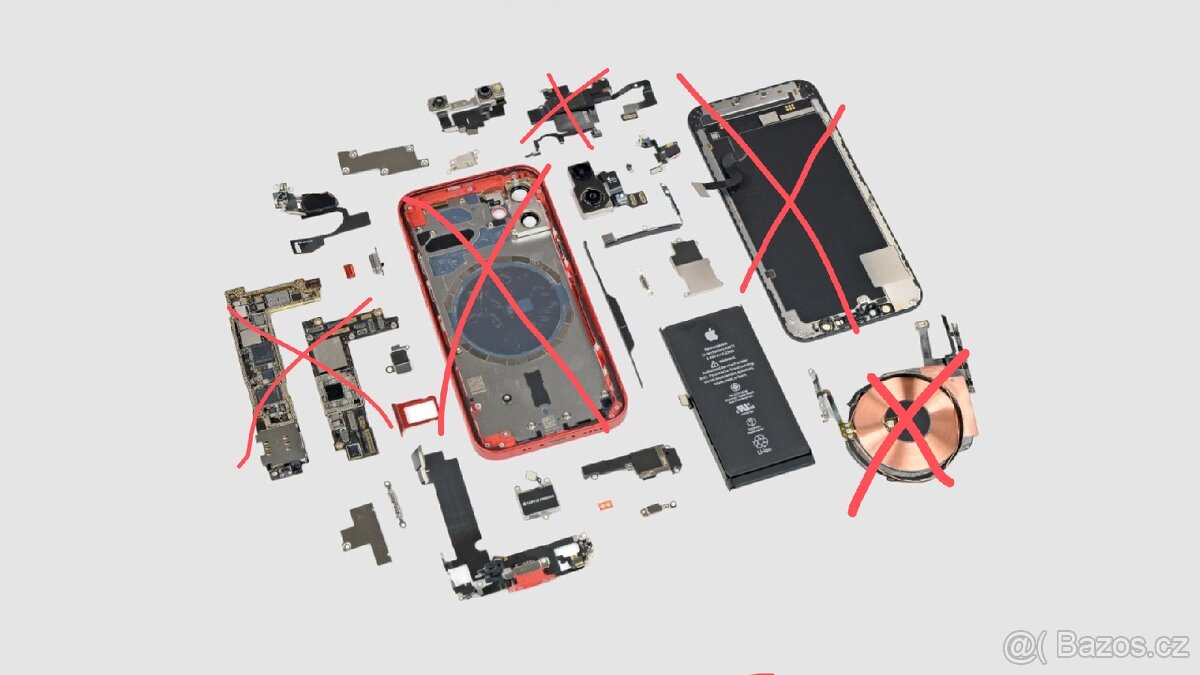 Iphone 12 mini dily kamera,konektor,reprak,nabiječi,nd