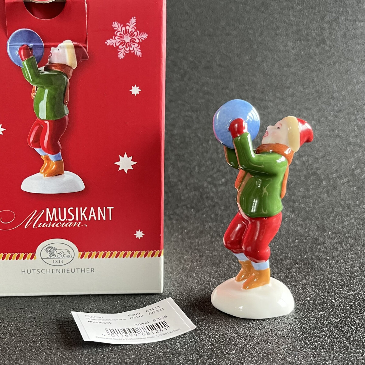 Hutschenreuther Soška Hudebník 8.5 cm Renata Fučíková