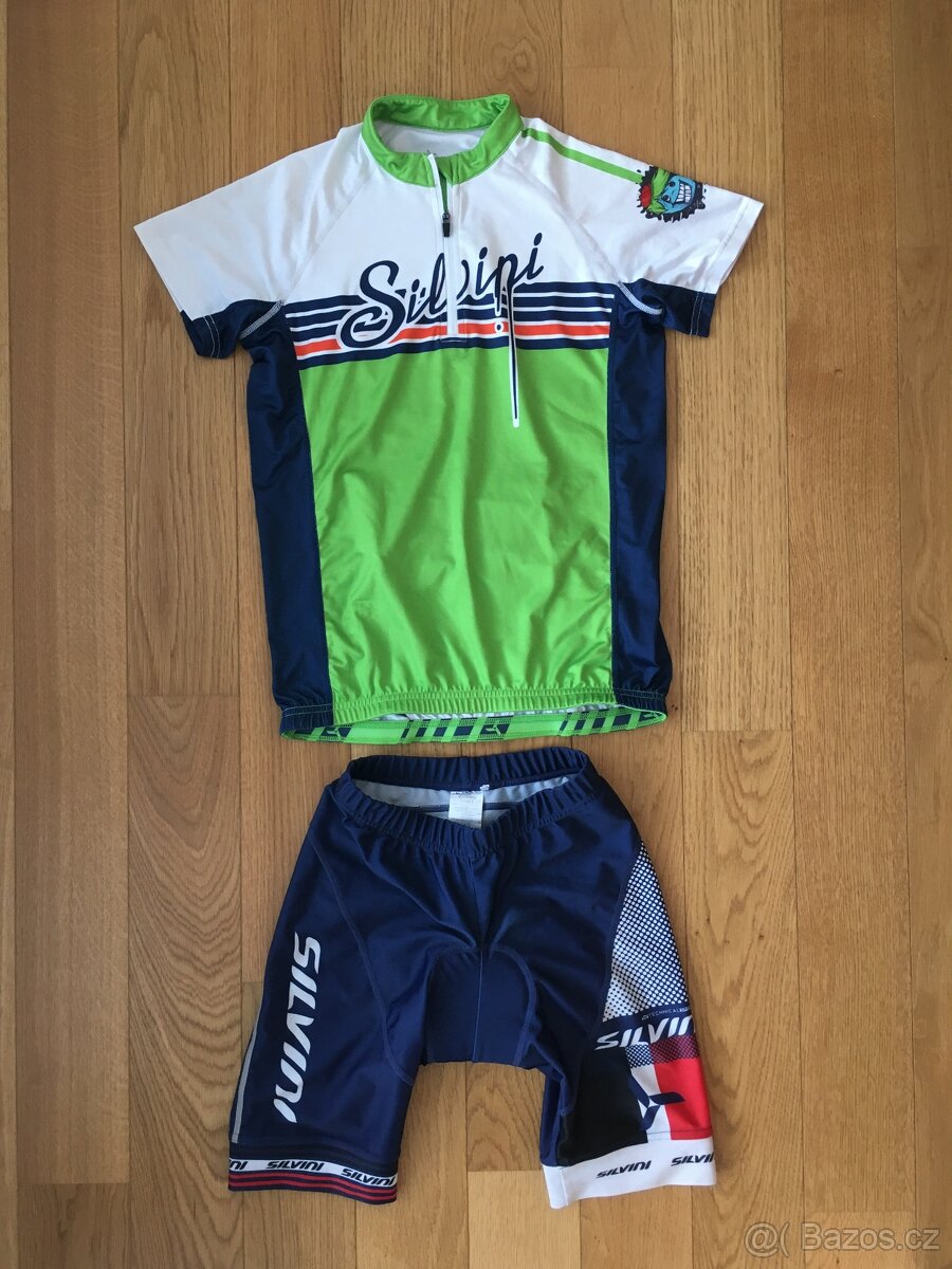 Cyklistický dres a kraťasy Silvini, vel. 146/152