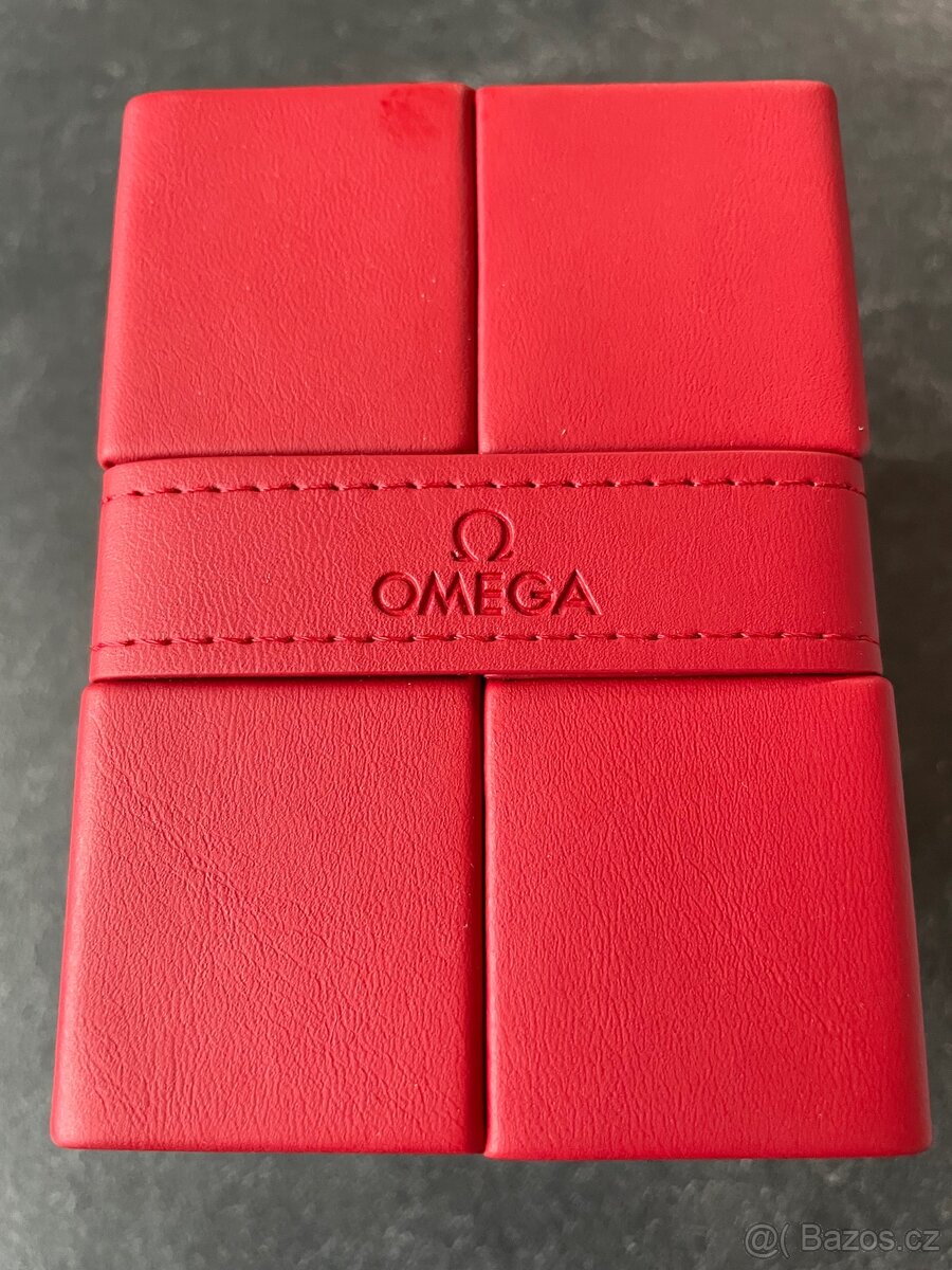 nová kožená krabička zn. Omega na hodinky