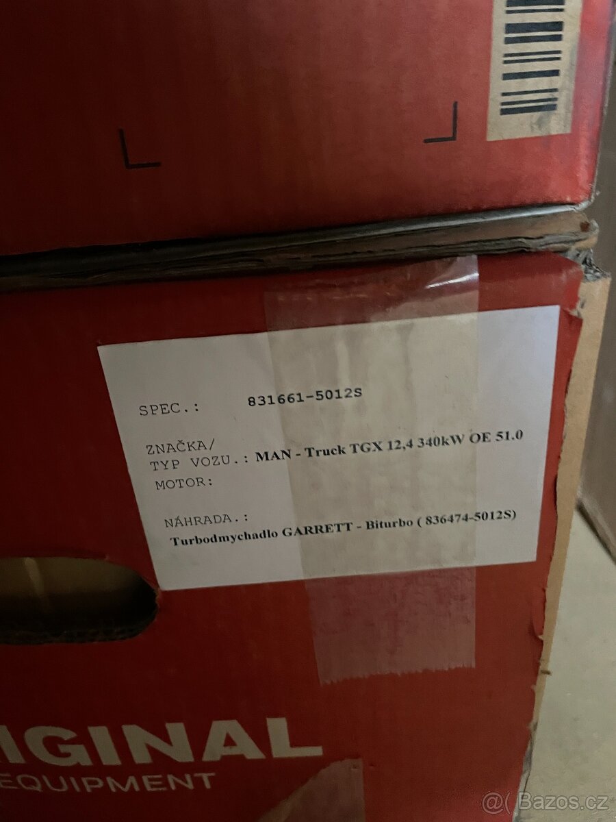 MAN Turbodmychadlo Garett Euro 6