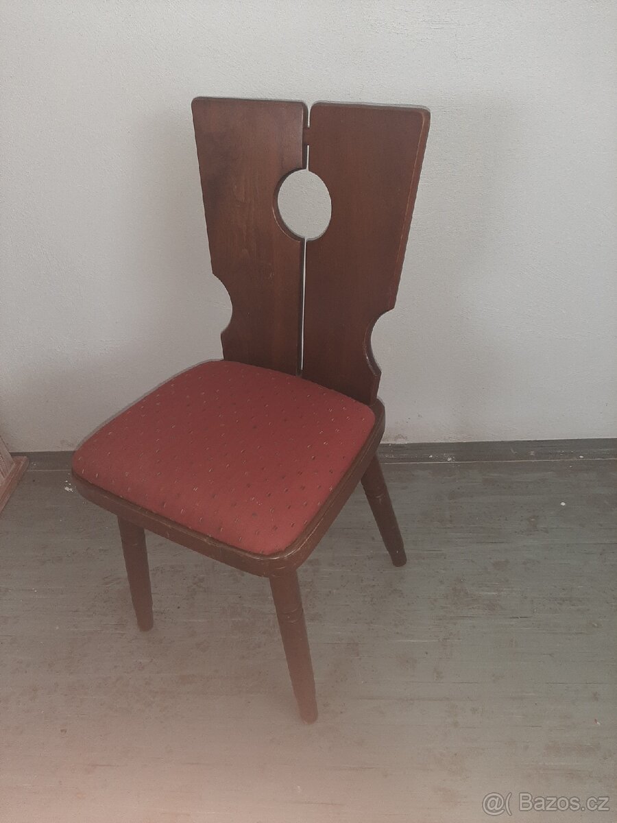 15x Selské židle z masivu