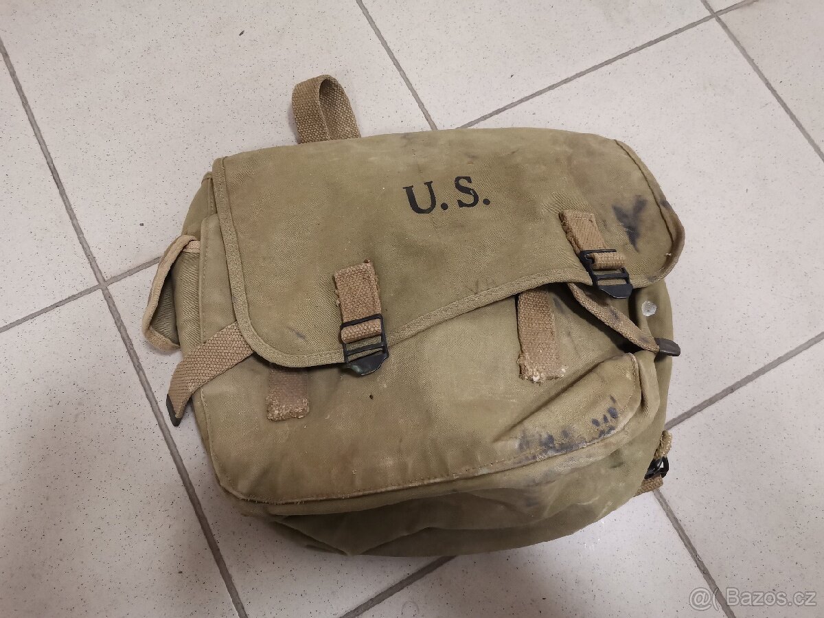 US M1936 MUSETTE BAG THE LANGDON TENT & AWNING CO 1942