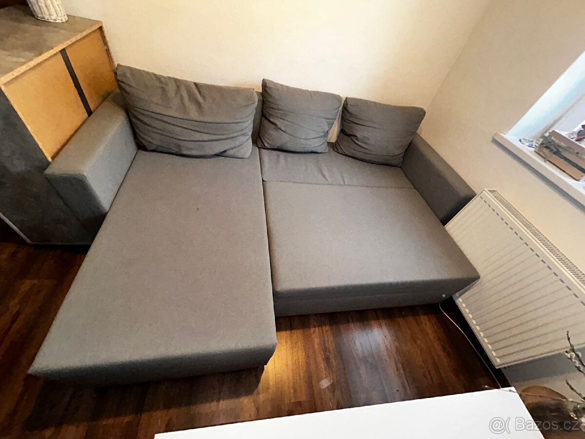 Sedací souprava s úložným prostorem, rozkládací