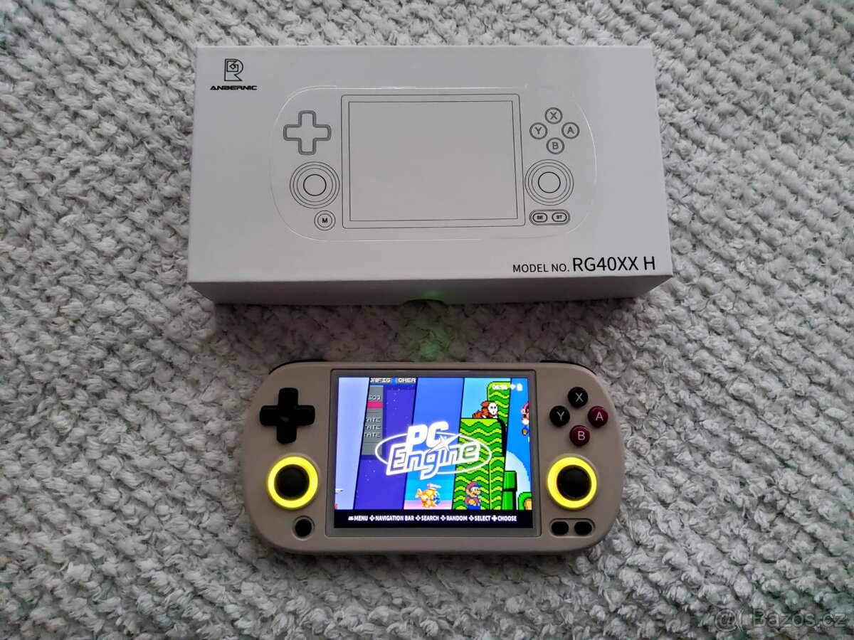Retro Konzole Anbernic RG40xxH šedá + 256gb nová sd karta