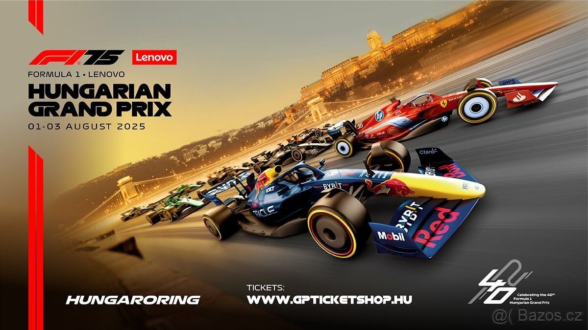 2x vstupenka na F1 Hungaroring 2025