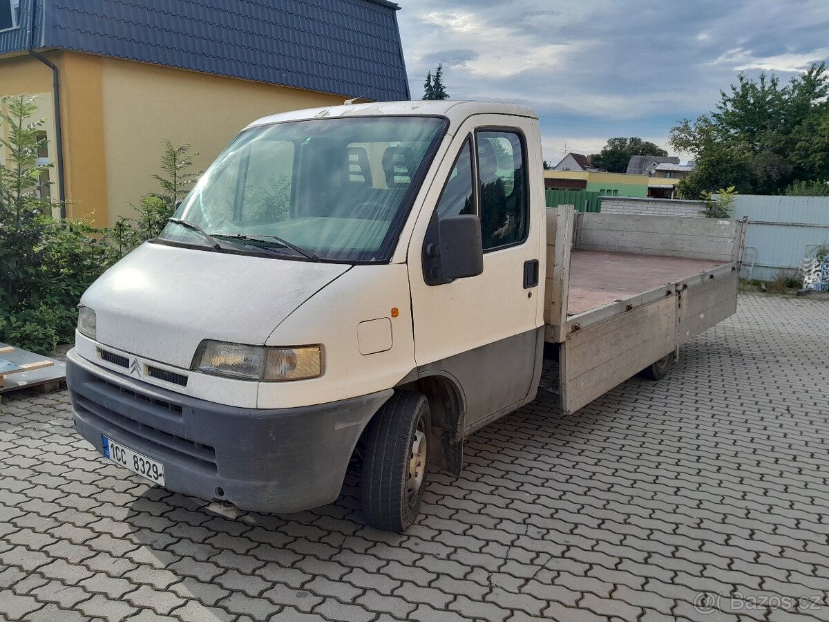 Citroen Jumper 2.5D, 2.majitel,Valník 4,7m, r.v.99, ŘP-B
