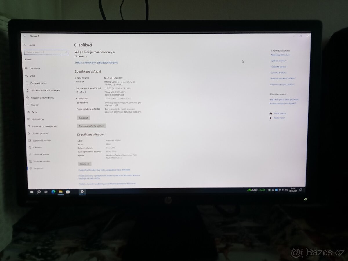 PRODÁM PC DELL + MONITOR HP
