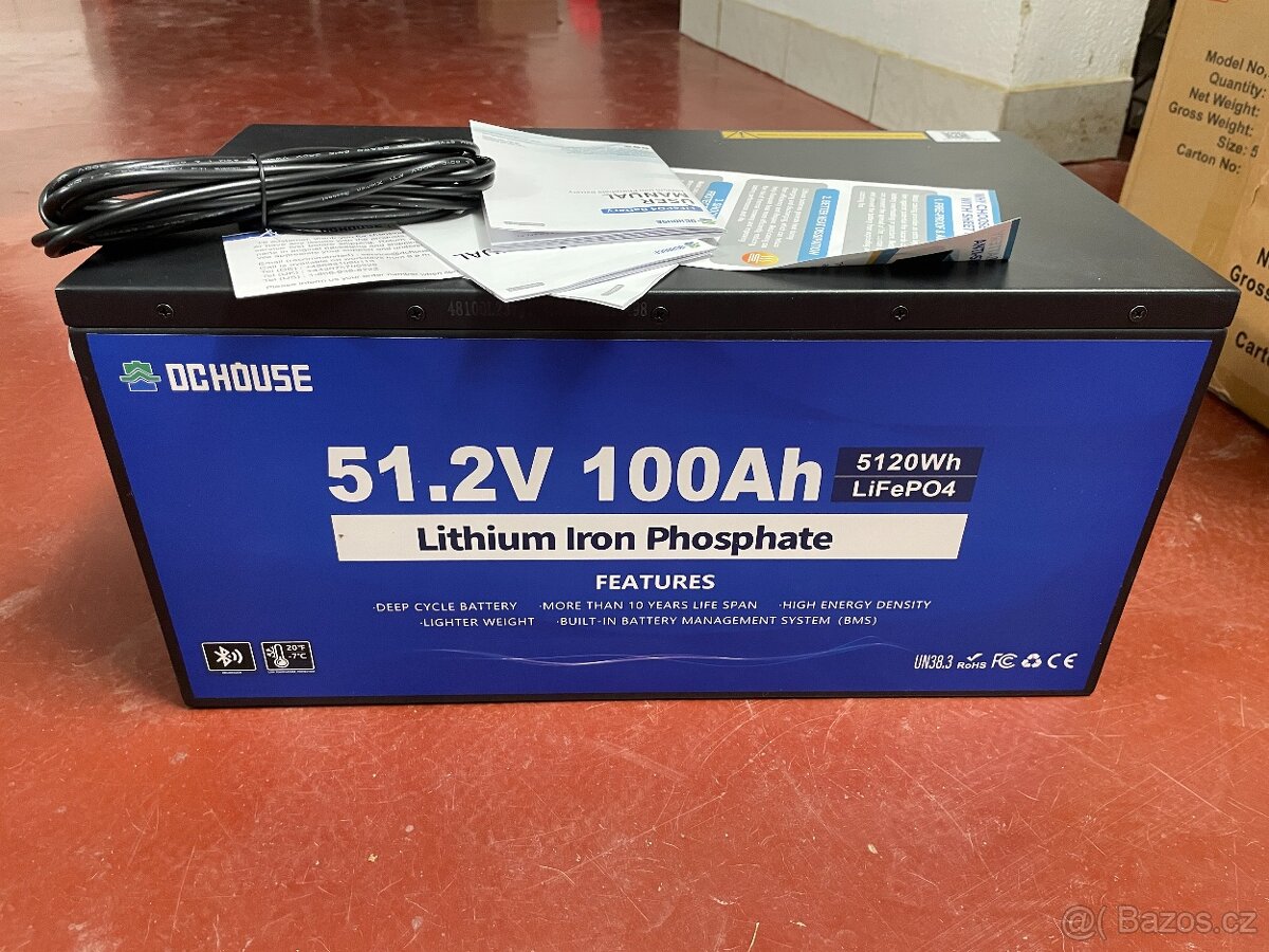 LiFePO4 baterie 51,2V 100Ah