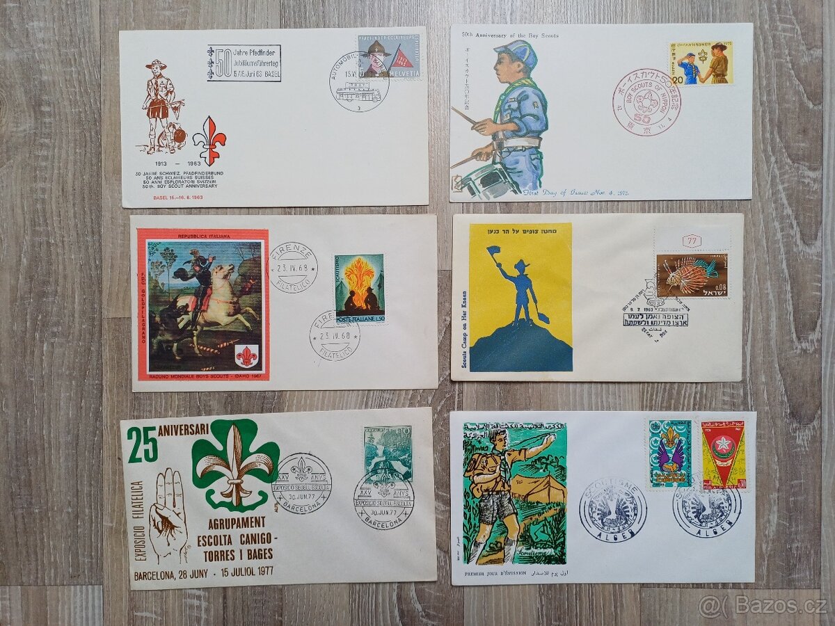 Staré skautské obálky,koresponďáky