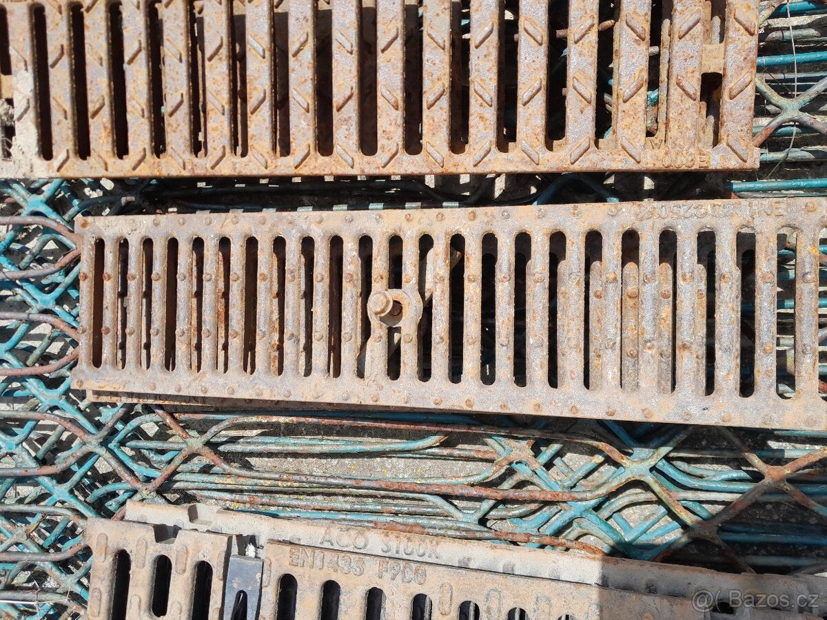 Litinový rošt, můstkový rošt 500 x 150 mm, 2 ks