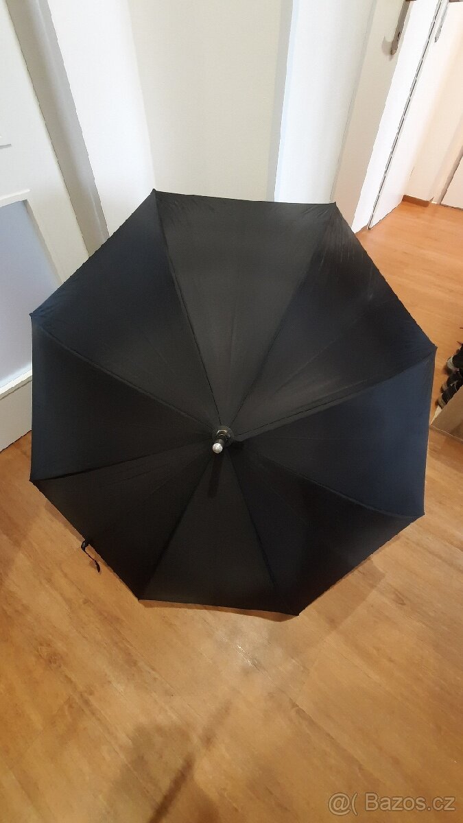 Velký pánský černý obranný deštník