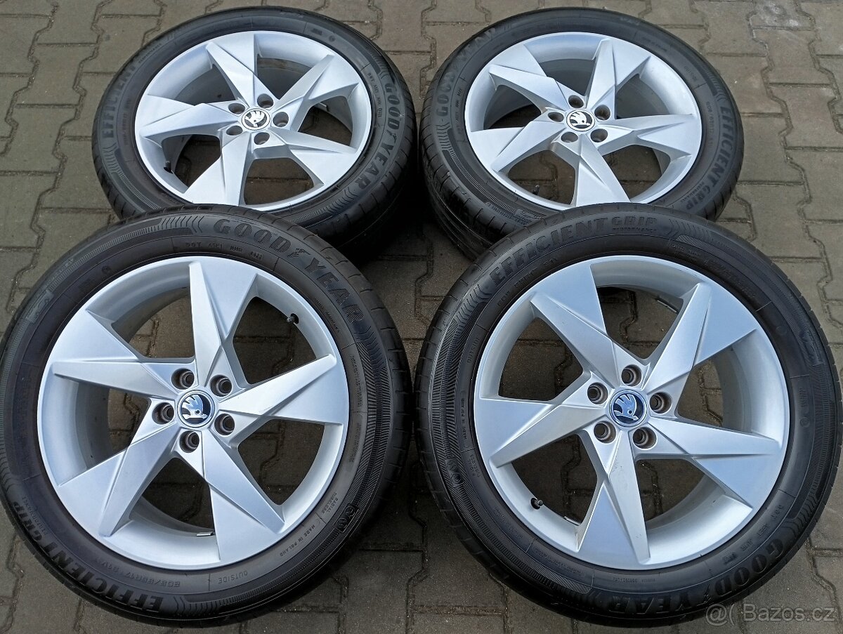 Originál sada disků Škoda Scala, Kamiq 5x100 R17 Volans