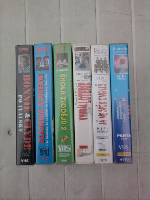 Staré originálne VHS VIDEOKAZETY (Komedie)