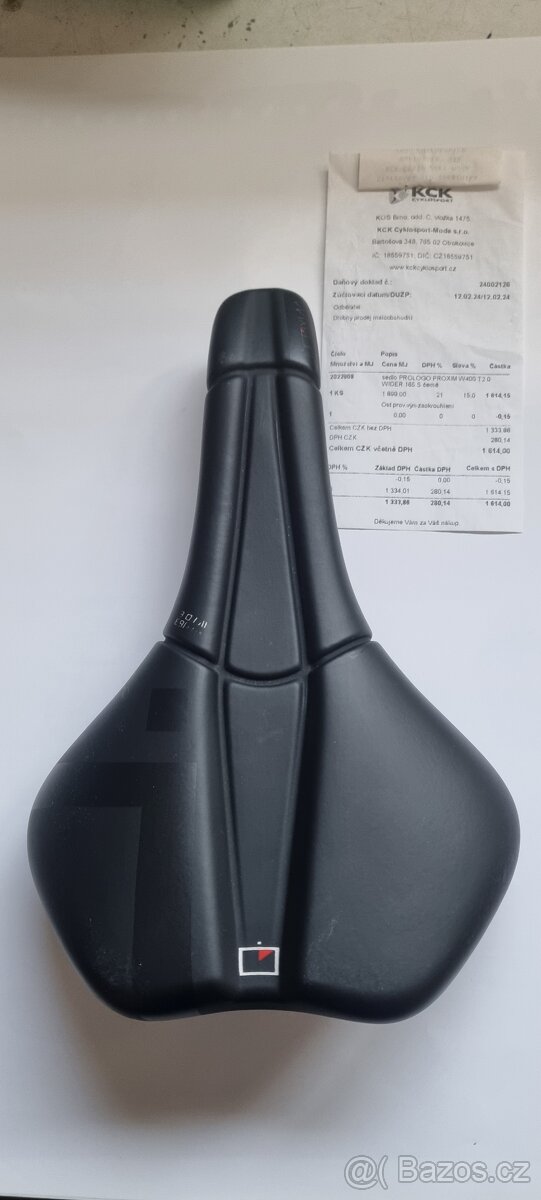 Sedlo Prologo Proxim W400 T20 Wider 165 S černé