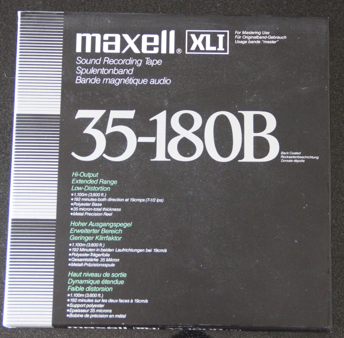 ♫ Magnetofonová ALU cívka MAXELL XL- I 35-180 B ♫♫
