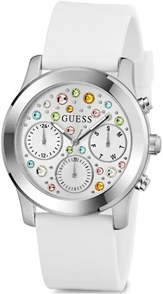 Bílé hodinky Guess