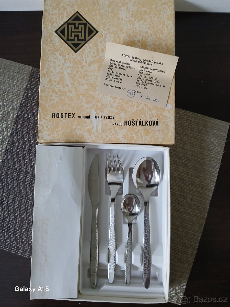 RETRO PRIBORY ROSTEX CZECHOSLOVAKIA-TOP STAV