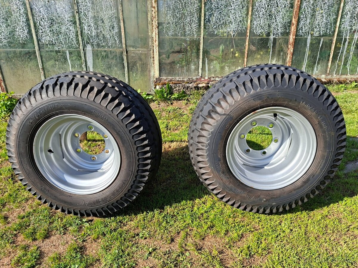 Prodám pneumatiky 15,0/55-17 IMP s disky 13,00x17