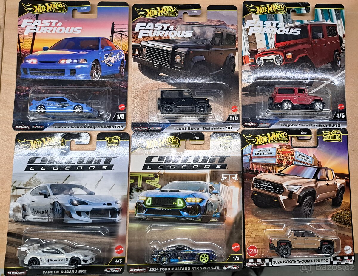 HotWheels Premium - NOVÉ - více kusů, možno i samostatně