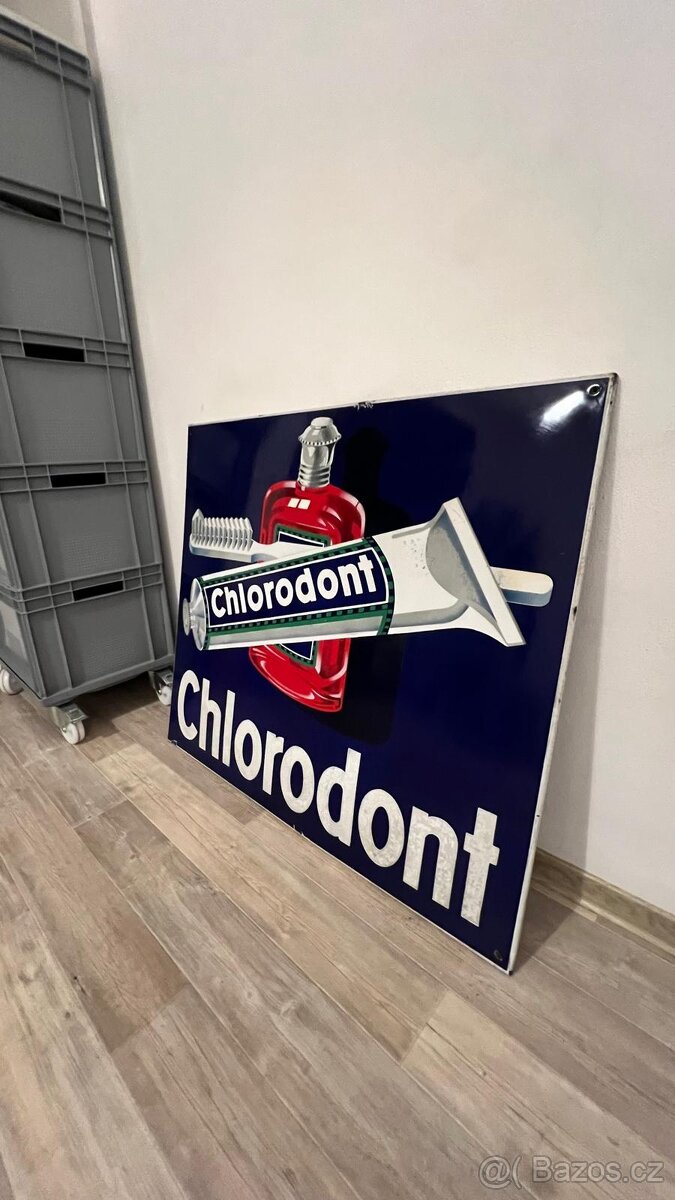 Cedule chlorodont výměna