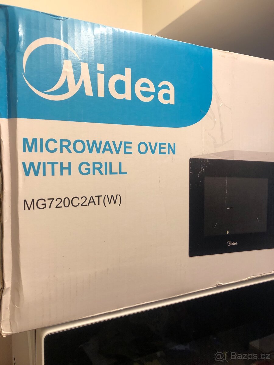 Mikrovlnka Midea mg720c2at(w) s grilem zanovni