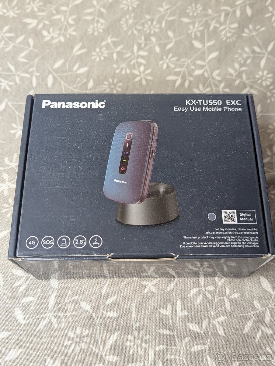 Mobilní telefon Panasonic KX-TU550EXB Nový,rozbalený