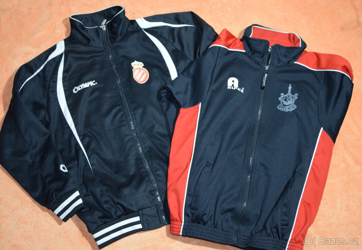 2x Sportovní mikina - bunda vel. 158 - 164