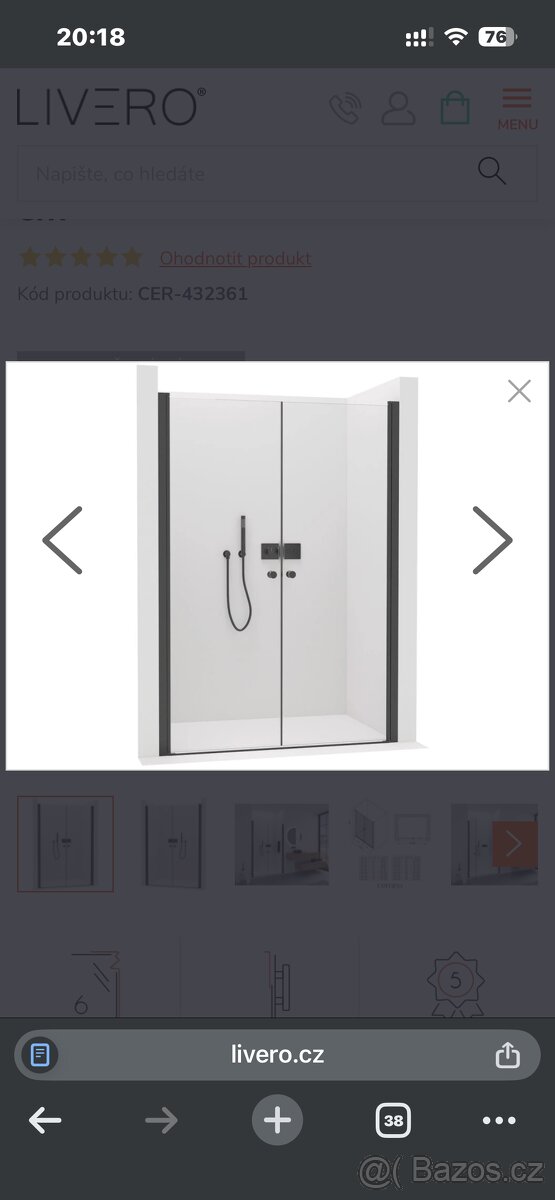 Sprchové dveře Antelo