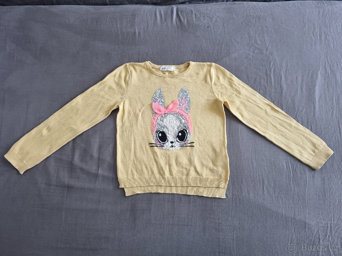 Bavlněný svetr vel. 122/128