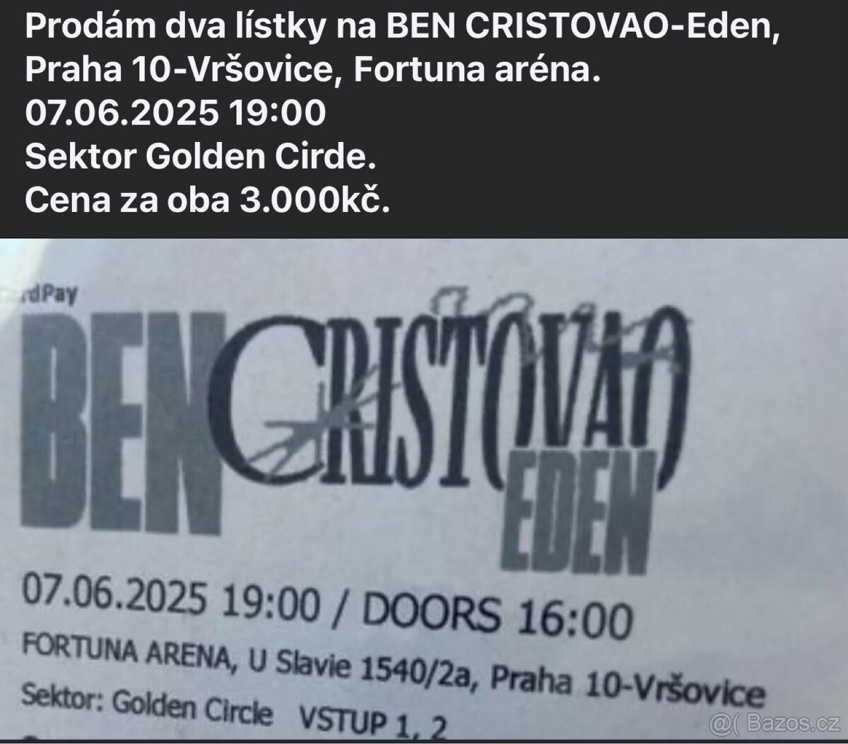 Lístky Ben Cristovao