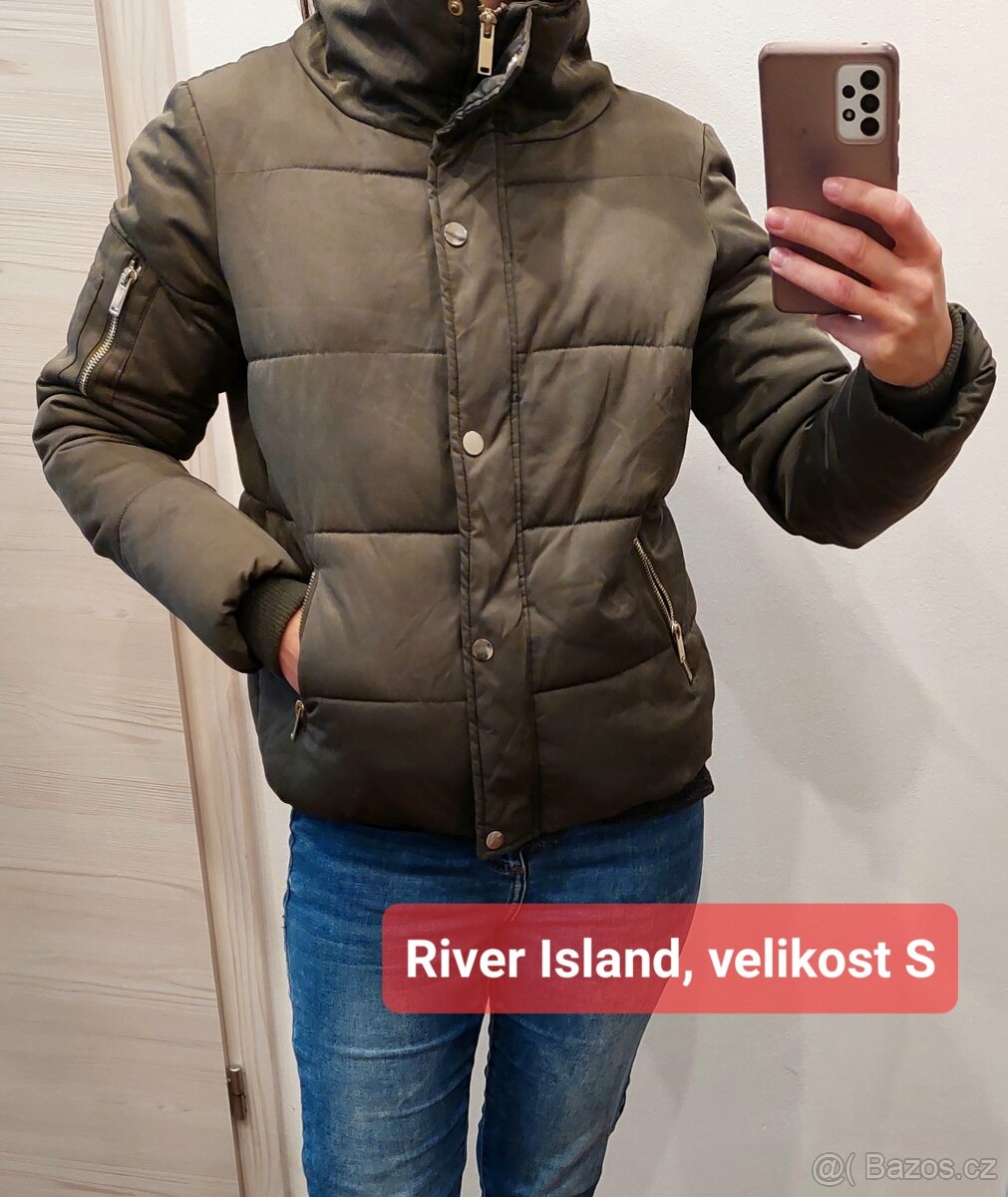 Vel. S/M River Island khaki bunda