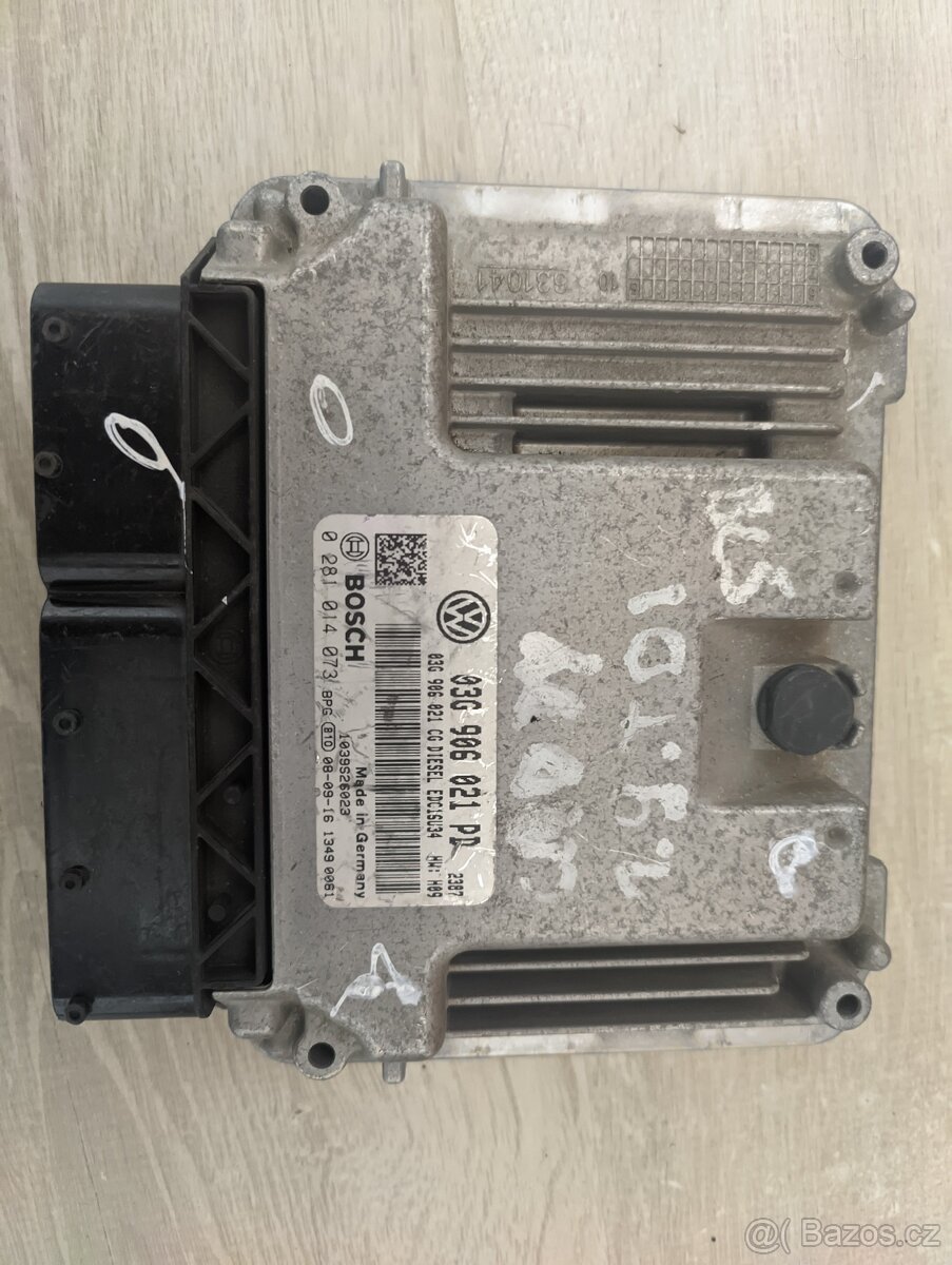 ECU jednotka motoru 1.9TDi BLS, vypnutý immobilizér