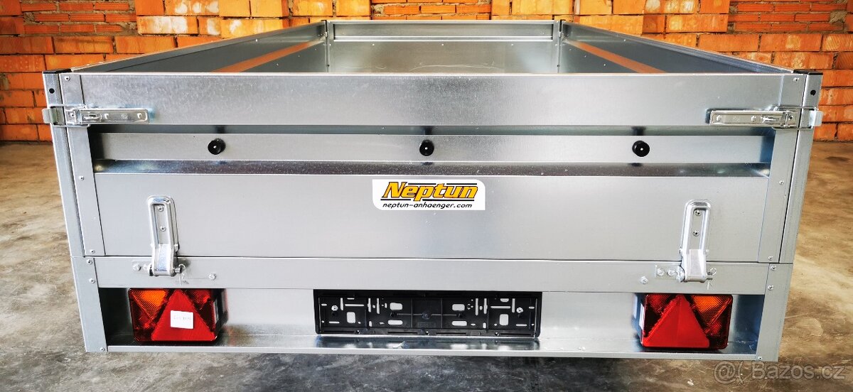 přívěsný vozík 2x 750 kg – 300x155x40cm kola pod