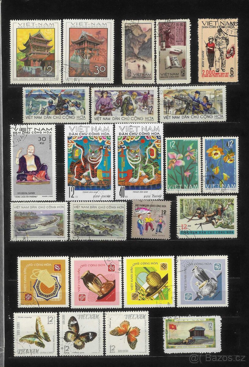 Poštovní známky Asie - Vietnam