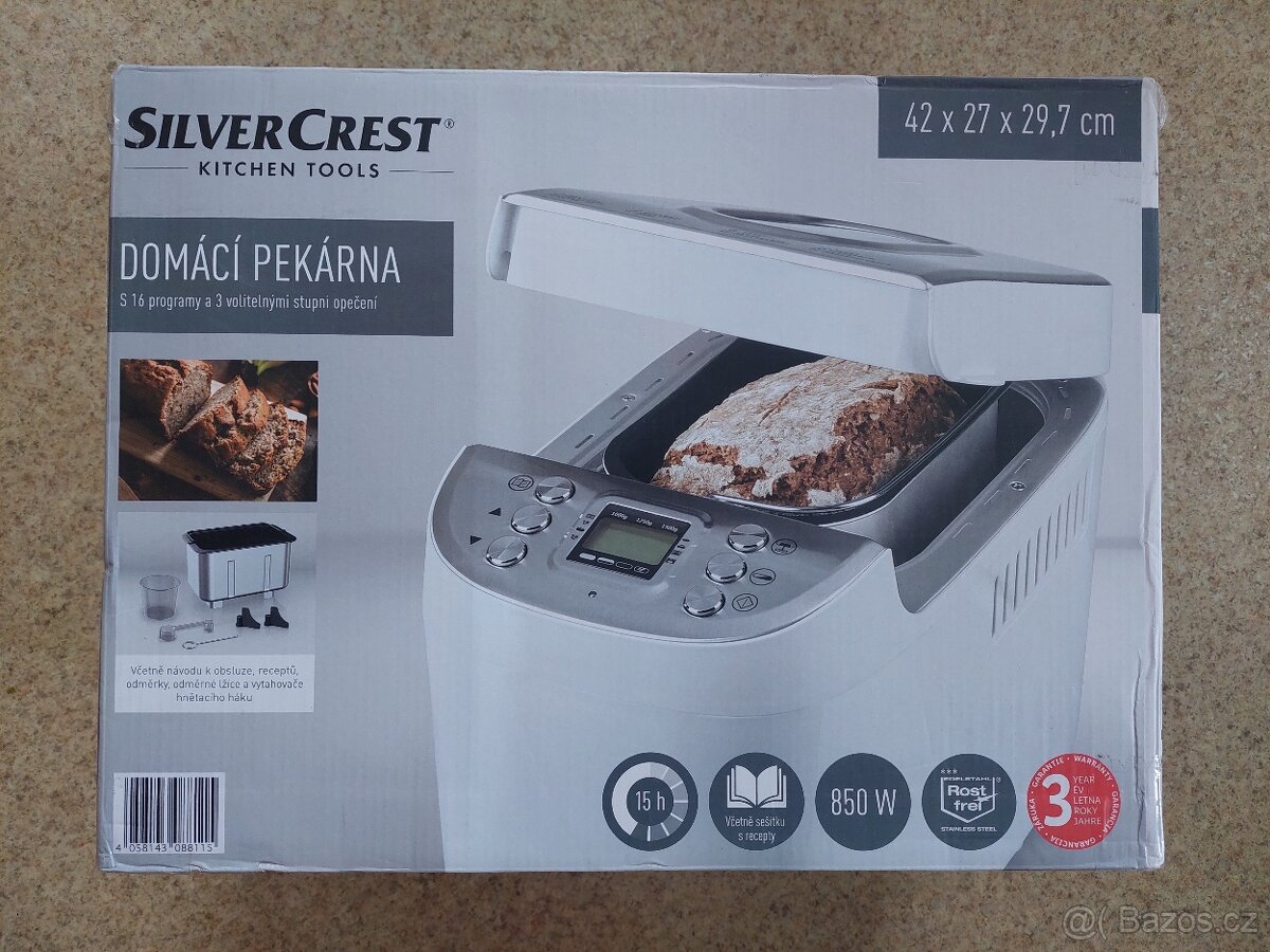 Nová domácí pekárna SilverCrest 850W