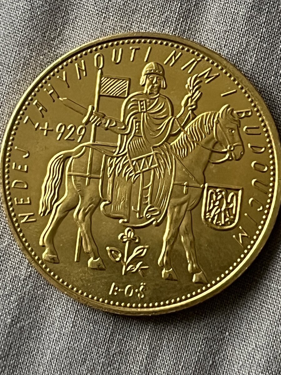 Mince Československo 1/3 dukaty, Praga mater