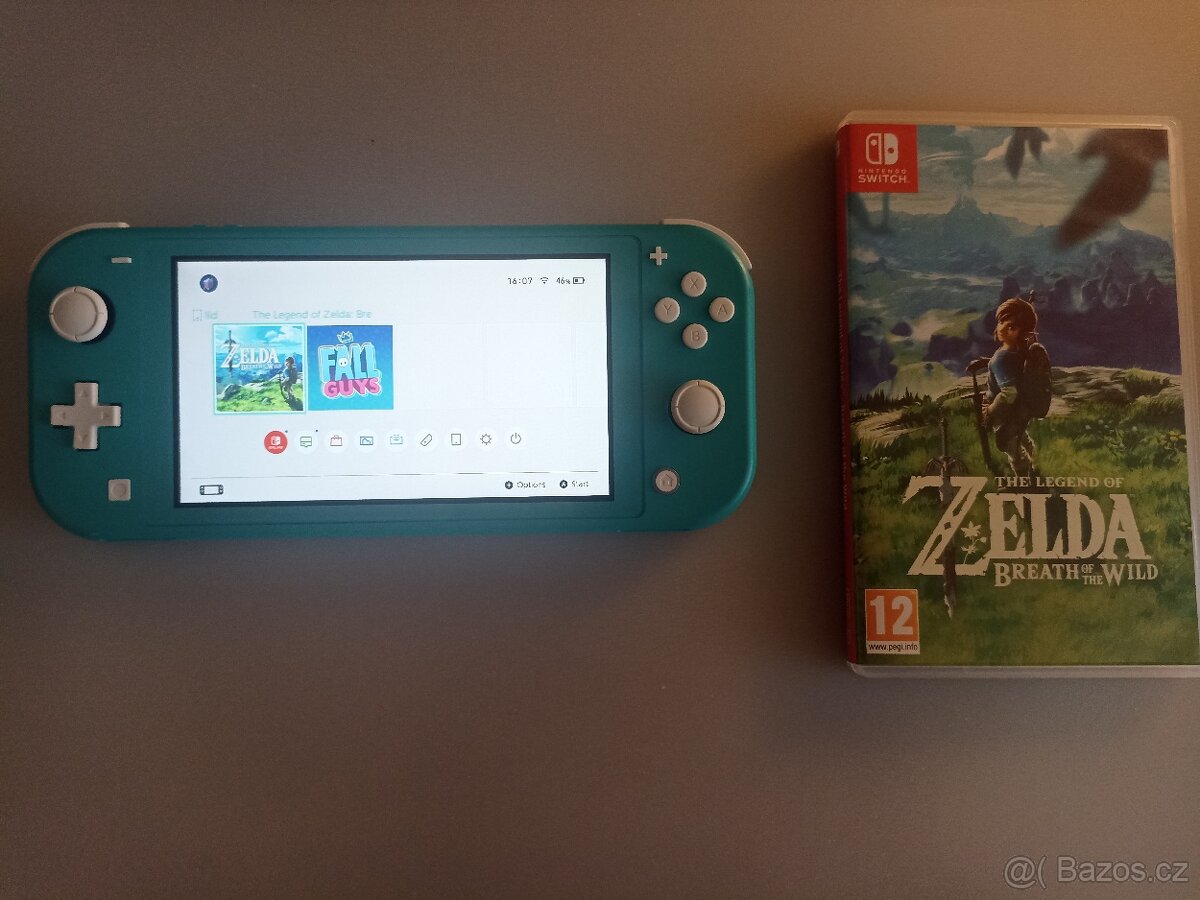 Nintendo switch lite + The Legend of Zelda: Breath of the wi