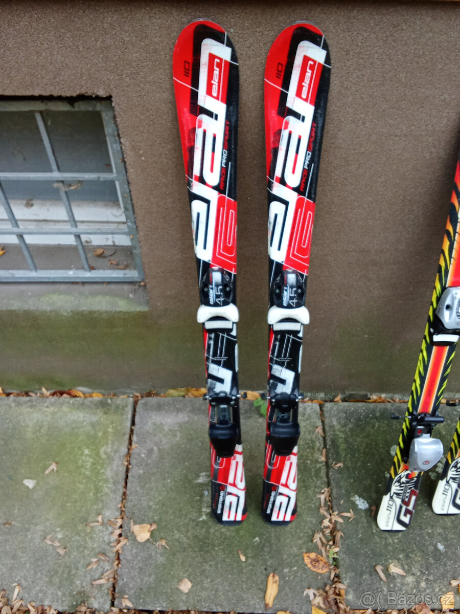 dětské lyže Elan 110 cm (červené sportissimo)