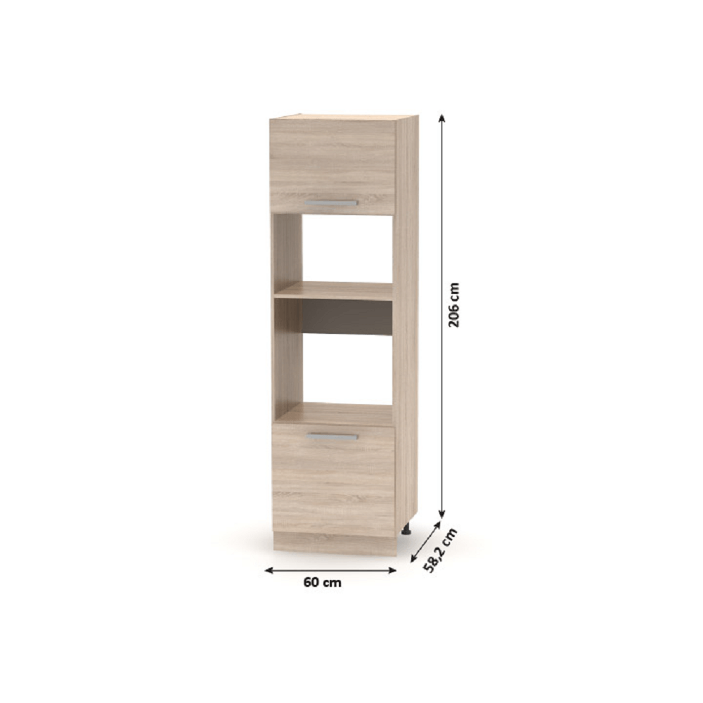 Univerzální multifunkční vestavná skříňka, dub sonoma