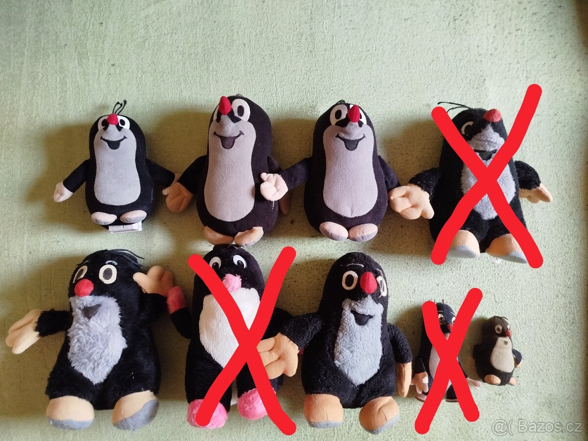 Krtek,krtci,krteček plyšák plyšáci