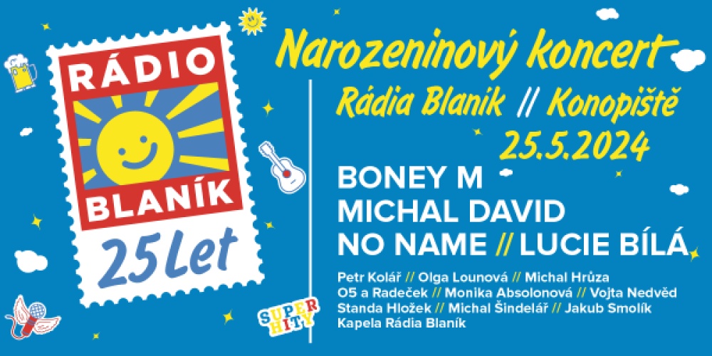 Dětská vstupenka na narozeninový koncert rádia Blaník